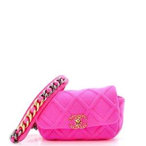 Chanel 19 Belt Bag Quilted Jersey #220135C26B